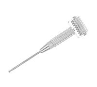 KOCKSHION Sonda de Masaje Auricular Rodillo de Resorte de Cobre Plateado, Pluma Detectora de Puntos de Acupuntura Multifuncional, Portátil para Auriculoterapia y Fisioterapia en Hogar