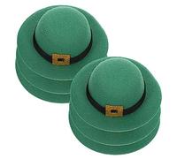 KOCKSHION Tapas para Botellas de Vino Verdes 8x8x2.8 Cm de Plástico Flexible Lazo, Decoración Festiva Día de San Patricio, Accesorios para Botella de Fiesta, Pack de 6 Piezas