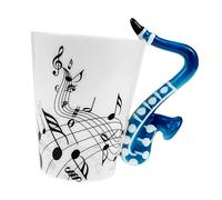 KOCKSHION Taza de Cerámica Musical 400Ml Taza Decorativa para Café y Agua Diseño Hogar