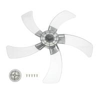 KOCKSHION Ventilador Palas de Plástico Reforzadas y Cubierta de Tuerca Accesorios para Ventiladores Mesa Funcionamiento Silencioso y Potente Color Gris