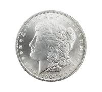 Kocreat 1904-S-COPY Morgan Dollar-Cobre Chapado Plata Moneda-REPLICA US Antiguo Original Pre Morgan Souvenir Moneda Hobo Moneda Lucky Coin Hobby Colección