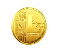 Kocreat Litecoin Moneda Conmemorativa LTC Moneda Electrónica Internet Moneda Virtual Bitcoin-Lucky Moneda Libertad Hobo Moneda Replica Replica Colección Oro