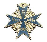 Kocreat Medalla alemana de Halcón Negro Prusiano Azul Marx Medalla para Bravery-WW2 USA URSS Militar Badge Medal Collection Souvenir Lapel Pins réplica azul Bravery Medal