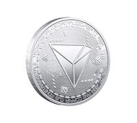 Kocreat TRON TRX Moneda-Moneda Conmemorativa Virtual Bitcoin Wall Street Lucky Decision Moneda Hobo Moneda Recuerdo Moneda Replica Replica Colección Plata