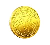 Kocreat TRON TRX Moneda-Moneda Conmemorativa Virtual Bitcoin Wall Street Lucky Decision Moneda Hobo Moneda Recuerdo Moneda Replica Replica Colección Oro