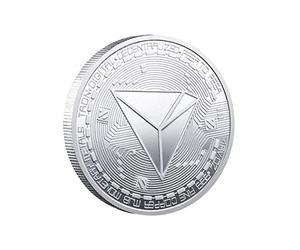 Kocreat TRON TRX Moneda-Moneda Conmemorativa Virtual Bitcoin Wall Street Lucky Decision Moneda Hobo Moneda Recuerdo Moneda Replica Replica Colección Plata