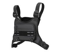 KOCULEMI Bolso de pecho repelente al agua para hombres y mujeres - Mochila minimalista para correr para entrenamientos, soporte para teléfono para correr con espacio extra, ligera chaqueta de pecho