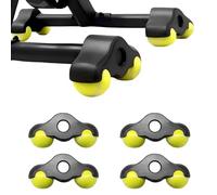 Kocusu 4 piezas Rocker Plate Feet, Indoor Cycling Snap Rocker Feet Adaptadores de Pies Portátil Cycling Pelotas de Tenis Compatible con Wahoo Kickr Core Rodillo Entrenador con 8 pelotas de tenis