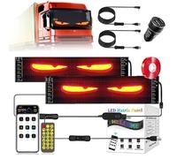 Kocusu Devil Eyes Light para coche de 2 unidades (12 x 59,5 cm), ojos LED para camiones con mando a distancia, programable, personalizable, luz de ojos de diablo, ojos de diablo, camión para coche