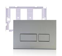 Kocusu Placa de pulsador para inodoro con marco de montaje y juego de palanca de descarga para Geberit Sigma, placa de accionamiento para inodoro, placa de accionamiento, piezas de repuesto compatible