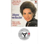 KOCZIAN, JOHANNA VON / Das hält die stärkste Frau nicht aus / Man sollte miteinander reden / 1980 ??? / Bildhülle / ariola # 102264 / Deutsche Pressung / 7" Vinyl Single Schallplatte
