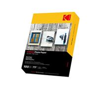 KODAK 100 hojas de papel fotográfico de 10 x 15 cm, 180 g/m2, papel fotográfico brillante, secado instantáneo y resistente al agua, especialmente desarrollado para todas las impresoras de inyección de