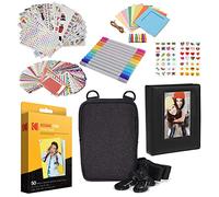 Kodak 2 x 3 Pulgadas Premium Zink Papel fotográfico (Paquete de 50) Kit de Accesorios con álbum de Fotos, Estuche, Pegatinas, marcadores