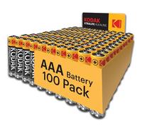 Kodak Baterías AAA | Triple A | Hogar desechable | Alcalinas 1.5V | Paquete de 100