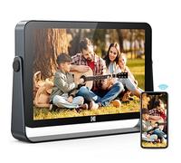 Kodak Cadre Photo Numérique 10'' Wi-Fi 6, Écran Tactile Full HD 1200x1920, 32 Go, Batterie 3800 mAh, Diaporama & Musique, Météo Auto, Partage Via Wi-Fi 2.4G/5G - Gris
