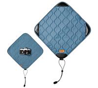 KODAK Camera Wrap Envoltura para Cámaras Tamaño L 38,5 x 38,5 cm - Paño Protector Resistente al Agua, antiarañazos y sin Polvo como protección para cámara SLR, teleobjetivo (Azul Acero) [UN artículo]