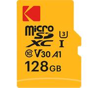Kodak - Carte Micro SD 128 Go UHS-I U3 V30 A1 microSDHC/XC - Carte Mémoire Micro SD - Vitesse de Lecture 95MB/s Max - Vitesse d'Écriture 85MB/s Max - Stockage Supplémentaire Appareils Multimédias}