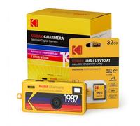 Kodak Charmera - Llavero con cámara digital (caja ciega de estilo aleatorio, cámara individual) con paquete de tarjeta de memoria de 32 GB (2 artículos)