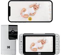 KODAK Cherish C525P - Monitor de vídeo Inteligente para bebé, Video de Calidad para verificaciones rápidas y con Confianza, Larga duración de la batería Durante la Noche y Las Siestas