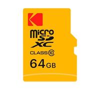 Kodak Class 10 - Tarjeta de Memoria microSD (64 GB, Adaptador SD)