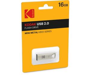 KODAK Clé USB 16Go K800 - USB 2.0, Compatibilité Universelle, Design Durable et Compact, Transfert Pratique et Fiable - Noir