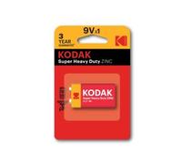 Pila Kodak 9V Cloruro de Zinc 250 mAh Extra Heavy Duty