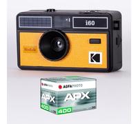 Kodak Pack Kodak i60 Cámara Analógica Reutilizable + Película ISO 400 de 36 Exposiciones Amarillo