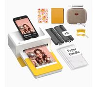 KODAK Dock Plus Impresora Fotográfica 10 x 15 cm, 50 Hojas, Impresora para Smartphone con Base Dock & Bluetooth para iPhone & Android, Impresión en Color Instantánea, Sublimación 4PASS