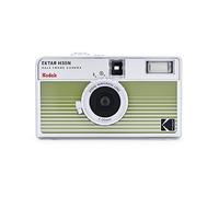 KODAK EKTAR H35N Cámara de Medio Formato 35 mm, Reutilizable, sin Enfoque, función Bulb, Filtro Estrella Integrado, Objetivo Mejorado (película y batería AAA no Incluidas) (Verde Rayado)