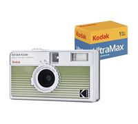 KODAK EKTAR H35N Paquete de cámara de Medio fotograma con película Kodak Ultramax 400/24EXP de 35 mm (Rayas Verdes)