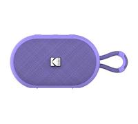 KODAK Enceinte Portable Sans Fil PWS-2284 - Étanche IPX7, Bluetooth, 6W RMS, TWS Stéréo, Batterie 1500mAh, Autonomie 10-12h, Fonction Mains Libres, Sangle Silicone, Câble Type-C Inclus - Violet