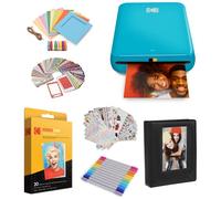 KODAK Impresora instantánea de fotos con Bluetooth/NFC, tecnología ZINK y aplicación KODAK para iOS y Android (azul) Paquete de regalo