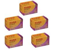 KODAK Kodacolor Gold 200 - Rollo de película Negativa de Color de 35 mm, 200 ISO, exposición 36, Paquete de 5