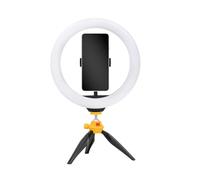 KODAK LED Selfie Ring Light con trípode para Todos los Smartphones (25cm de diámetro, Brillo y Balance de Color Ajustables, 1600 lúmenes, Instagram, Snapchat, TIK Tok, etc.)
