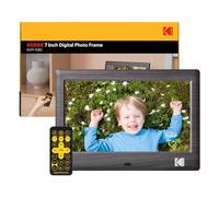Kodak Marco de Fotos Digital de 7 Pulgadas, Marco de Fotos electrónico, Pantalla IPS, Foto/música/Reproductor de vídeo/Calendario/Alarma, Soporte USB o Tarjeta SD, rotación automática, con Mando a