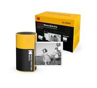 Kodak Memo Shot ERA MS100 Bundle - Imprimante Photo Autocollante + 9 Cartouches - Impression 2.7x1.8, Bluetooth, Compatible iOS/Android, Impression en 25s, Appli Kodak Memo Incluse - Jaune