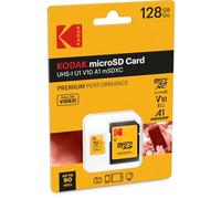 Kodak - Microsdxc 128gb microsdxc uhs-i Class 10 Memoria Flash - Tarjeta de Memoria (microsdxc, Negro, Rojo, Amarillo, uhs-i, Class 10, SD, ampolla)