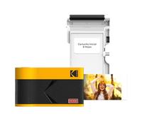 KODAK Mini 2 ERA 4PASS Impresora de Fotos Portátil (5,3x8,6cm) (Impresora + 8 Hojas, Amarillo)