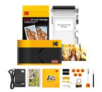 KODAK Mini 2 ERA 4PASS Impresora de Fotos Portátil (5,3x8,6cm) (Impresora + Pack de Regalo con 38 Hojas (8 Hojas Iniciales + 30 Hojas), Amarillo)