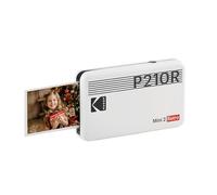 Kodak Mini 2 Retro 4Pass, Impresora Fotográfica + 8 Hojas, Fotos Instantáneas Tamaño 54X86mm, Conexión Inalámbrica Bluetooth - Blanco