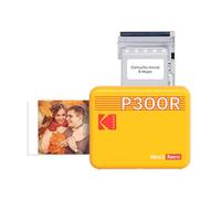 KODAK Mini 3 Retro 4PASS Impresora de Fotos Portátil (7,6x7,6cm) + 8 Hojas, Amarillo