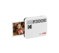 KODAK Mini 3 Retro 4PASS Impresora de Fotos Portátil (7,6x7,6cm) + 8 Hojas, Blanco