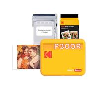 KODAK Mini 3 Retro Impresora Fotográfica Portátil 7,6 x 7,6 cm, 38 Hojas, Impresora Bluetooth para Smartphone iPhone & Android, Impresión Instantánea en Color, Sublimación 4PASS, Amarillo