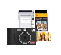 KODAK Mini Shot 2 ERA 4PASS 2-en-1 Cámara Instantánea e Impresora de Fotos (5,3x8,6cm) (Cámara + Pack con 38 Hojas (8 Hojas Iniciales + 30 Hojas), Negro)
