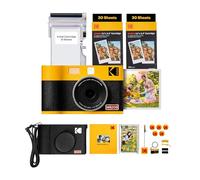 KODAK Mini Shot 2 ERA 4PASS 2-en-1 Cámara Instantánea e Impresora de Fotos (5,3x8,6cm) (Cámara + Pack de Regalo con 68 Hojas (8 Hojas Iniciales + 60 Hojas), Amarillo)