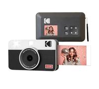 KODAK Mini Shot 2 Retro 4PASS 2-in-1 Cámara instantánea e Impresora fotográfica (5,3 x 8,6 cm) + 8 Hojas, Blanco