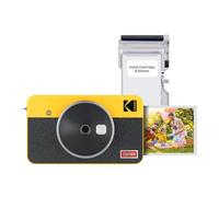 KODAK Mini Shot 2 Retro 4PASS 2-in-1 Cámara instantánea e Impresora fotográfica (5,3 x 8,6 cm) + 8 Hojas, Amarillo