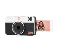 KODAK Mini Shot 2 Retro 4PASS 2-in-1 Cámara instantánea e Impresora fotográfica (5,3 x 8,6 cm) + 8 Hojas, Blanco