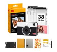 KODAK Mini Shot 2 Retro Cámara Instantánea, Kit de Regalo, Blanca