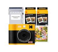 KODAK Mini Shot 3 ERA 4PASS 2-en-1 Cámara Instantánea e Impresora de Fotos (7,6x7,6cm) (Cámara + Pack con 68 Hojas (8 Hojas Iniciales + 60 Hojas), Amarillo)